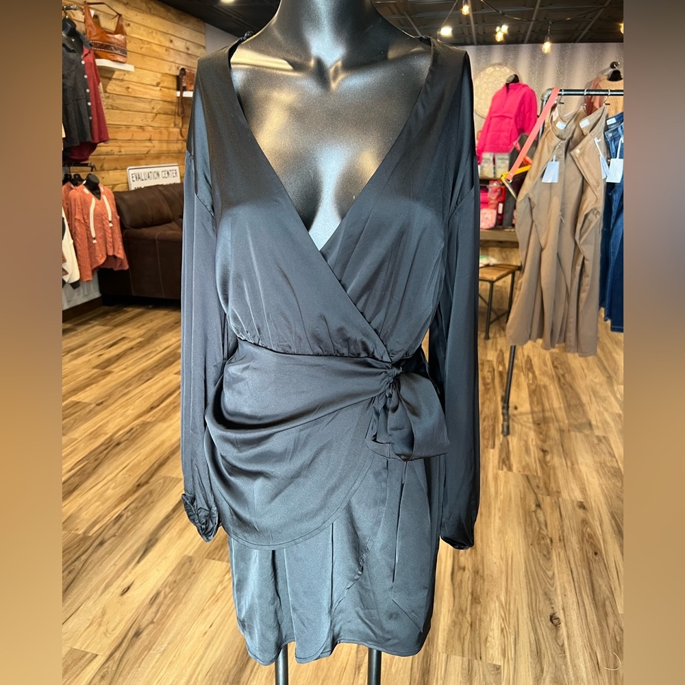 Little black wrap dress
